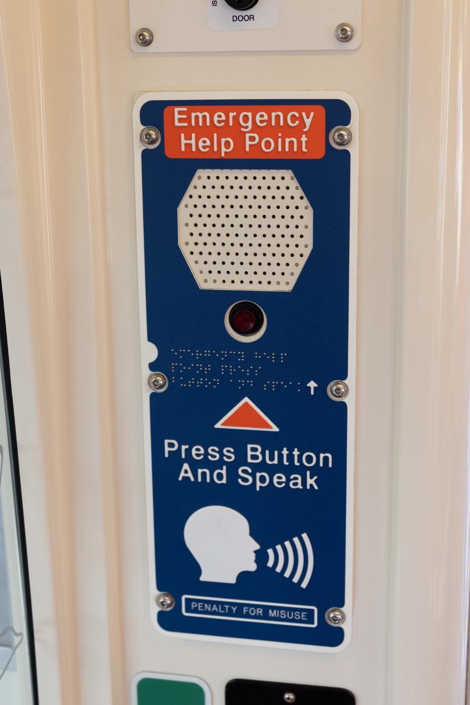 Onboard emergency help point