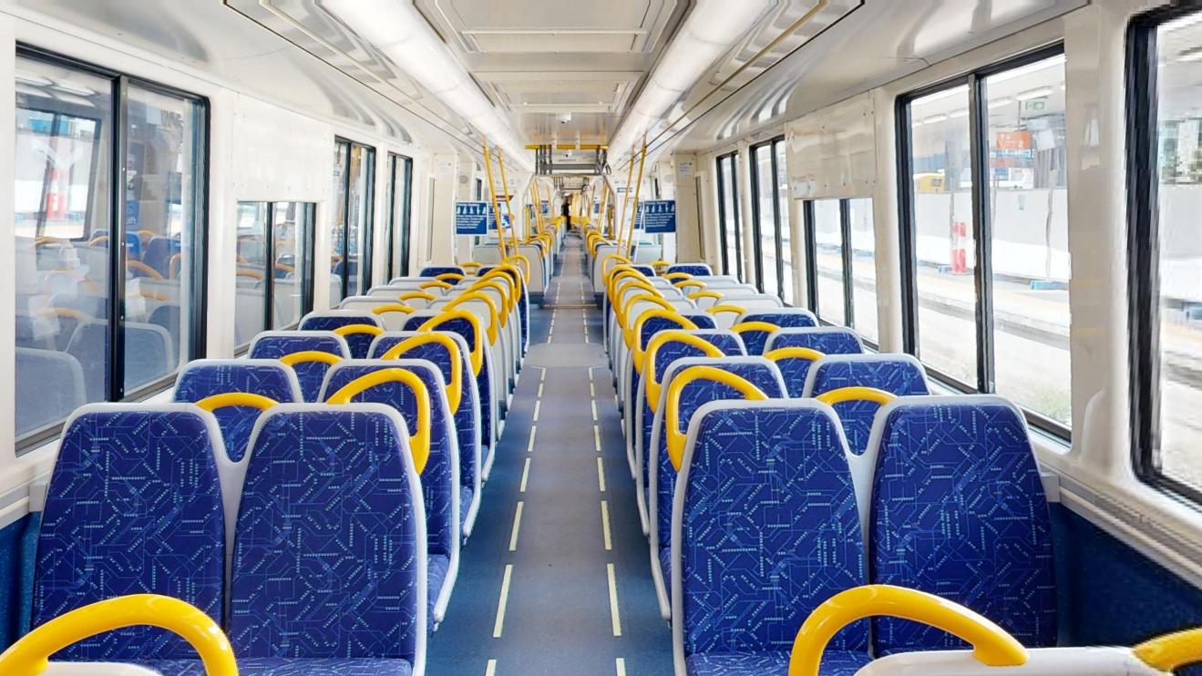 Aisle view in carriage of IMU160