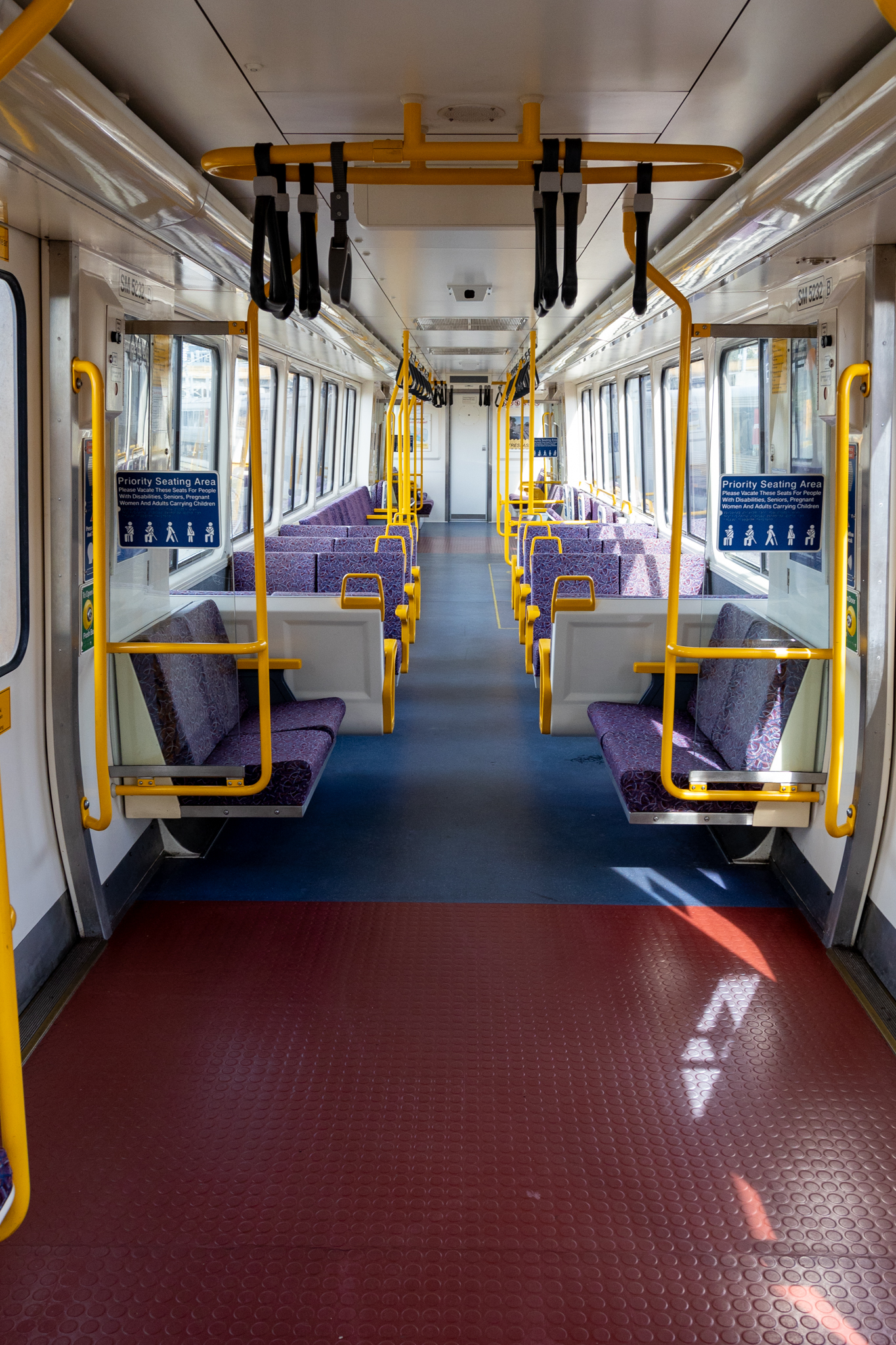 Inside view of an SMU 220 carriage